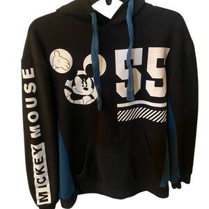 Disney Black and Teal Mickey Mouse Hoodie